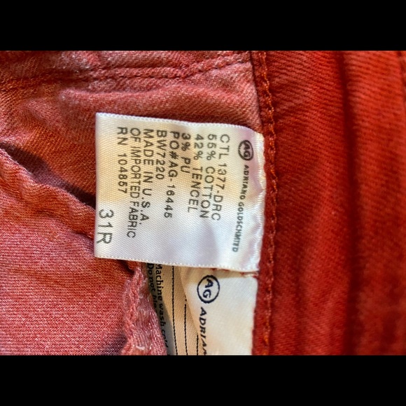 Rusty red AG jeans - Picture 6 of 8